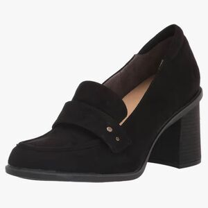 Women's NWOB Dr. Scholl's Women's Rumors Black Suede Loafer, Size 8.5 M